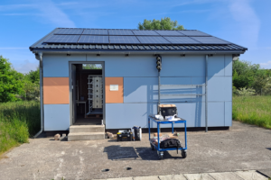 Une toiture solaire du réseau expérimental du Fraunhofer Institute